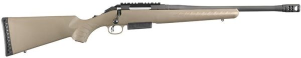 Ruger American Rifle .450 Bushmaster Adjustable Trigger 16" Barrel FDE/Black Finish