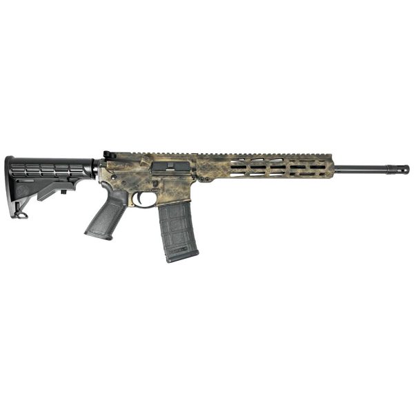 Ruger "Marble Distressed" AR-556 Rifle 5.56mm NATO 30rd Mag 16.10" Barrel Custom Stock Finish