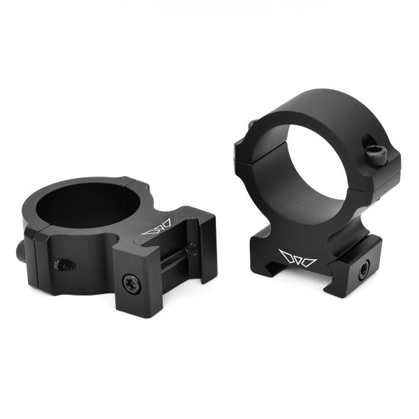 Warne Vapor 2-Piece Horizontal Scope Rings 30mm High Matte