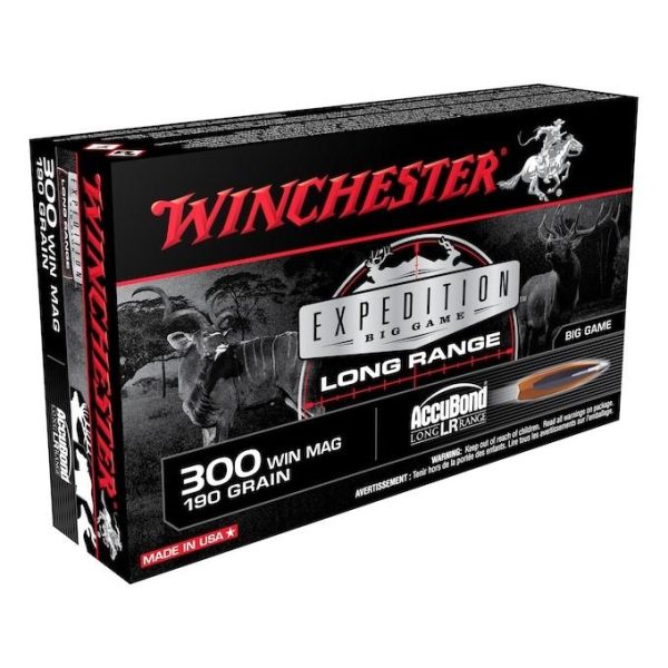 Winchester Expedition Big Game Long Range Rifle Ammunition .300 Win Mag Expedition 190gr. AB 2900 fps 20/ct