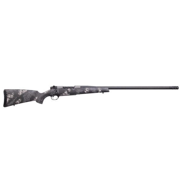 Weatherby Mark V Backcountry 2.0 Ti Carbon 6.5 Wby RPM Rifle 4rd Magazine 26" Barrel Grey and White