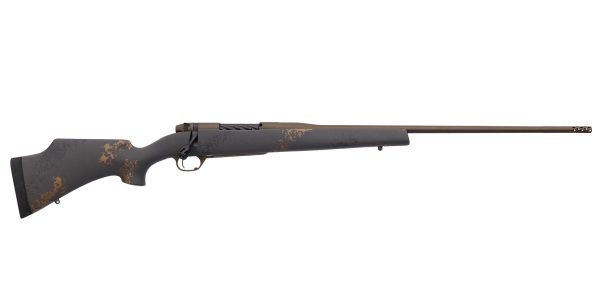 Weatherby Mark V Camilla Ultra Lightweight Carbon 240 Wby. Mag Rifle 4rd Magazine 24" Barrel Fiberglass Stock Black Grey Gold