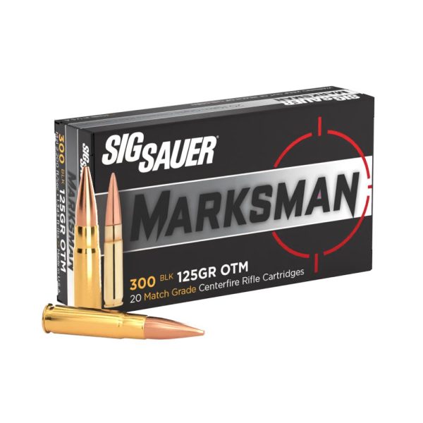 Sig Sauer Elite Supersonic Performance Match Rifle Ammunition .300 AAC Blackout 125 gr OTM 2200 fps 20/ct