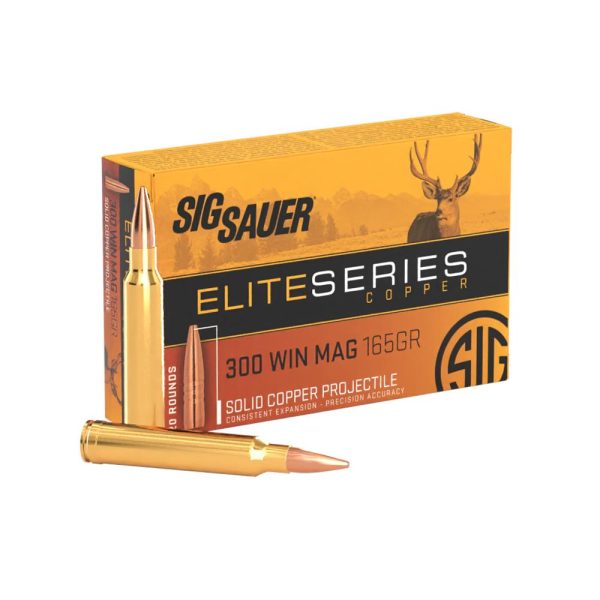 Sig Sauer Elite Hunting Rifle Ammunition .300 Win Mag 165 gr HP 20/ct