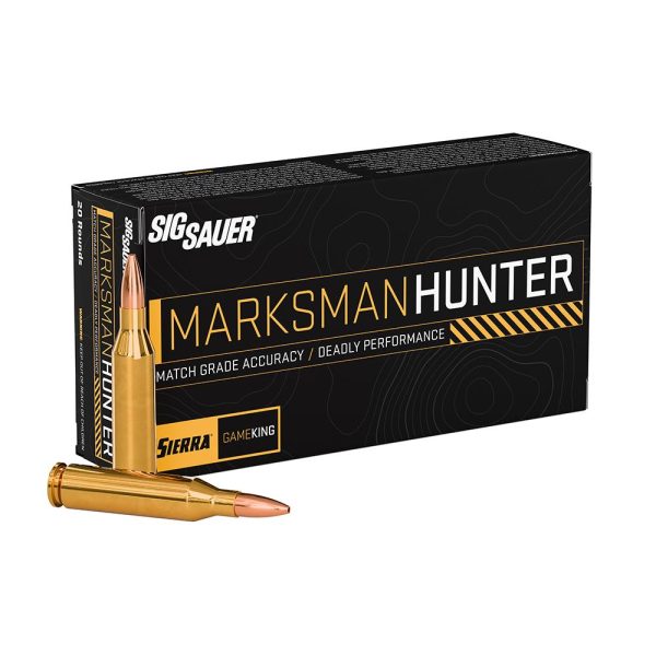 Sig Sauer Marksman Hunter GameKing Rifle Ammunition .270 Win 140gr HPBT 2950 fps 20/ct