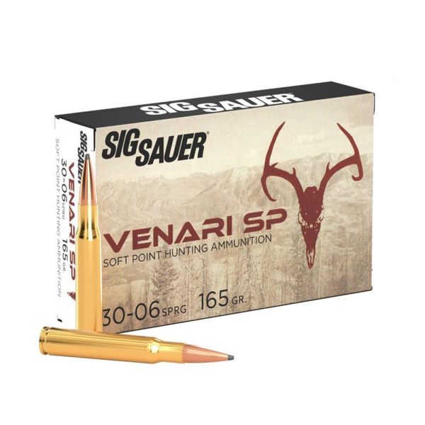 Sig Sauer Venari SP Rifle Ammunition .30-06 SPRG 165gr SP 2900 fps 20/ct