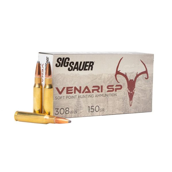 Sig Sauer Venari SP Rifle Ammunition .308 Win 150gr SP 2900 fps 20/ct