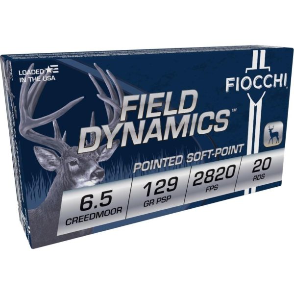 Fiocchi Shooting Dynamics Rifle Ammunition 6.5 Creedmoor 129 gr PSP 20/ct