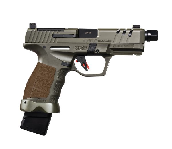 SAR FIREARMS SAR9 SOCOM CPT 9MM ODG 4.5" TB