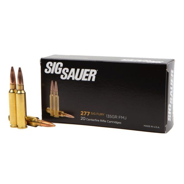 Sig Sauer Elite Ball Performance Rifle Ammo 277 Sig Fury 135 gr. FMJ 20 rd.