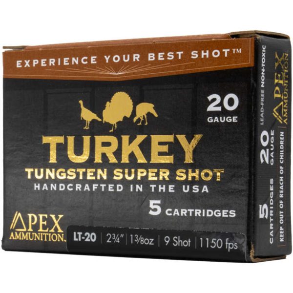 Apex Turkey TSS Shotgun Ammo 20 ga. 2-3/4 in. 1-3/8oz #9 shot  5 rd