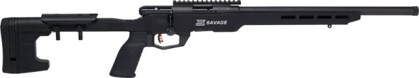 SAVAGE B22 PRECISION 22LR 18" - HB MDT CHASSIS W/RAIL BLACK