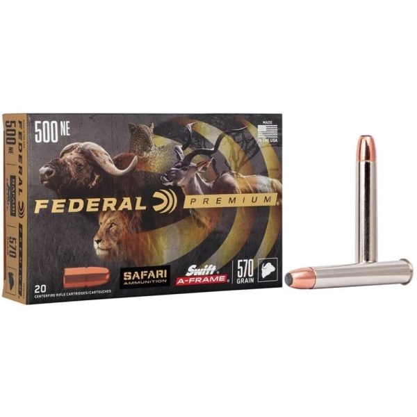 Federal Premium Cape-Shok Rifle Ammunition .500 Nitro 570 gr SAF 2100 fps - 20/ct