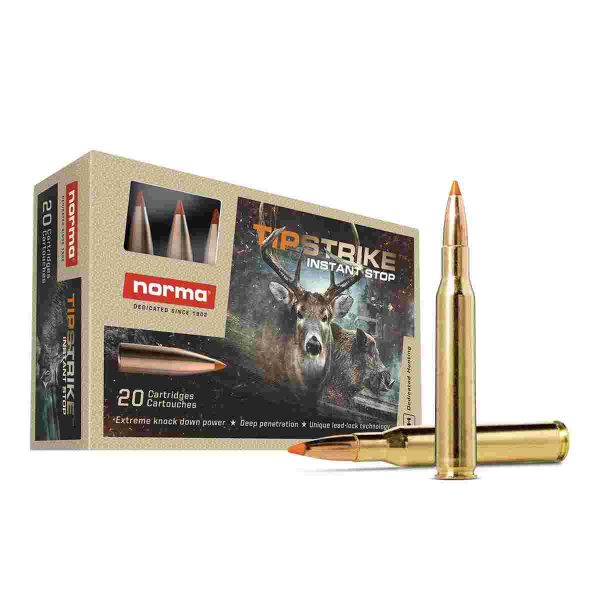 Norma TipStrike Rifle Ammunition .270 WSM 140gr PT 3084 fps 20/ct