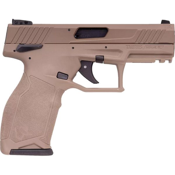 Taurus TX22 Handgun .22 LR 16&22rd Magazines 4.6" Barrel Black Slide/FDE Frame T.O.R.O.